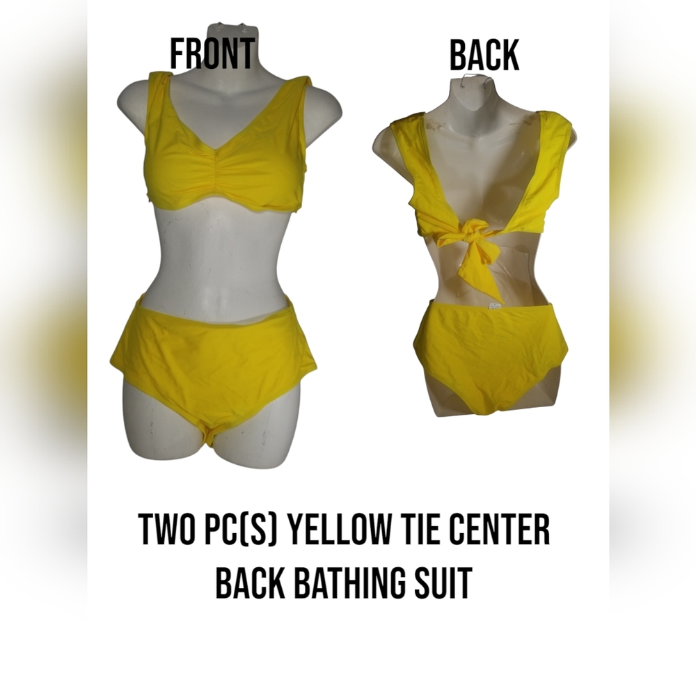Yellow Tie-Back Bikini Set